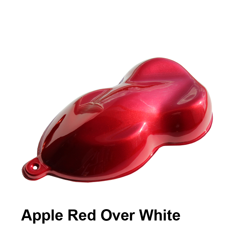 Apple Red Over White