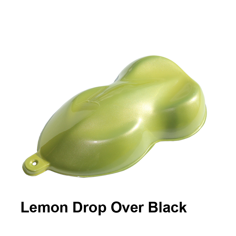 Lemon Drop Over Black