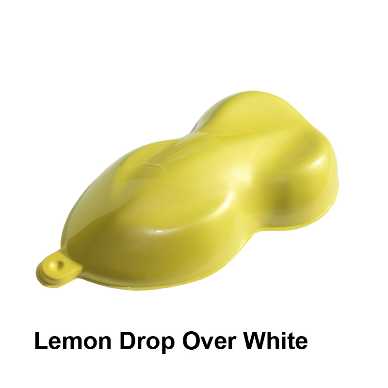 Lemon Drop Over White