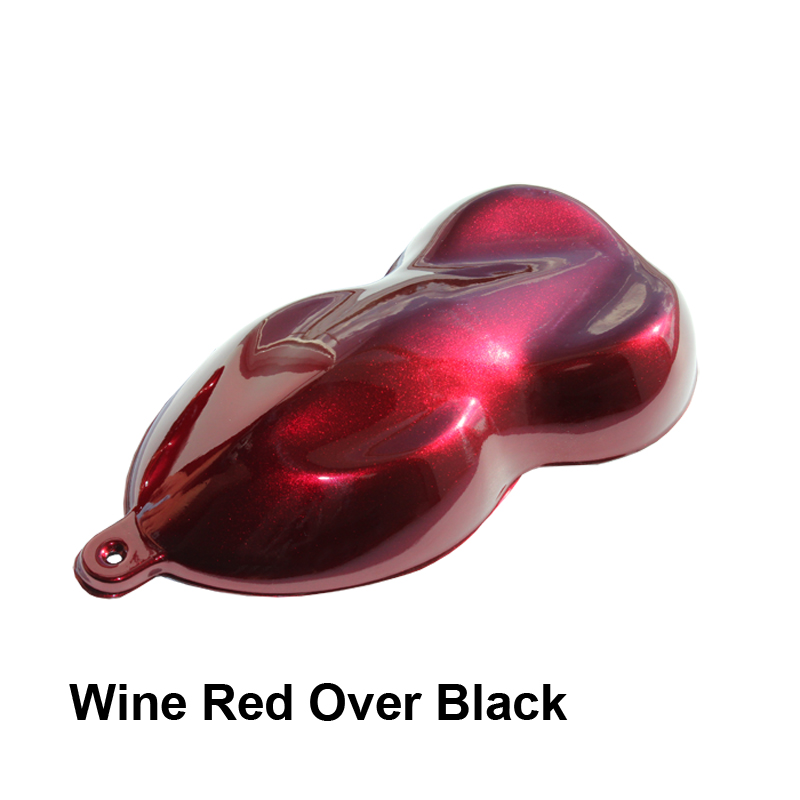 Wine Red over Black